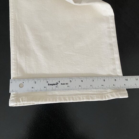 & Other Stories Treasure Cut Wide Leg Jeans Size 30 High Waist Ankle Crop Cream - Picture 15 of 16